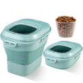 SUT Collapsible Pet Food Container — 30 lb Airtight Bin with Wheels & Sealed Lid