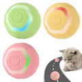 CyperGlory Smart Rolling Cat Ball 2.0 — USB-Rechargeable Auto-Motion Toy, 3-Pack