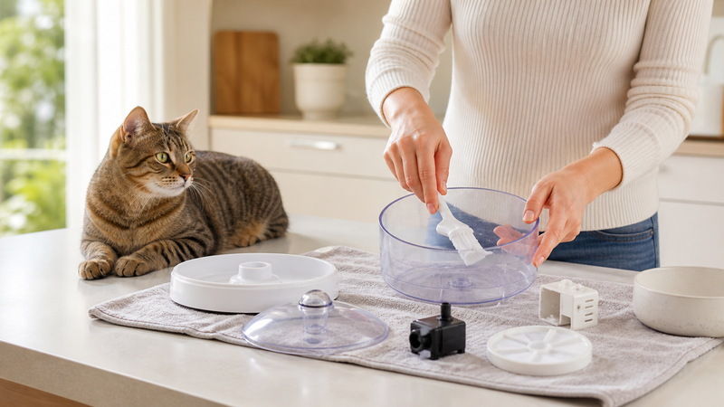 How to Clean a Cat Water Fountain: Pump & Filter Guide