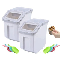 Fhiny 5.5 lb pet food container dimensions