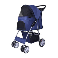 Pet stroller wheel and frame detail