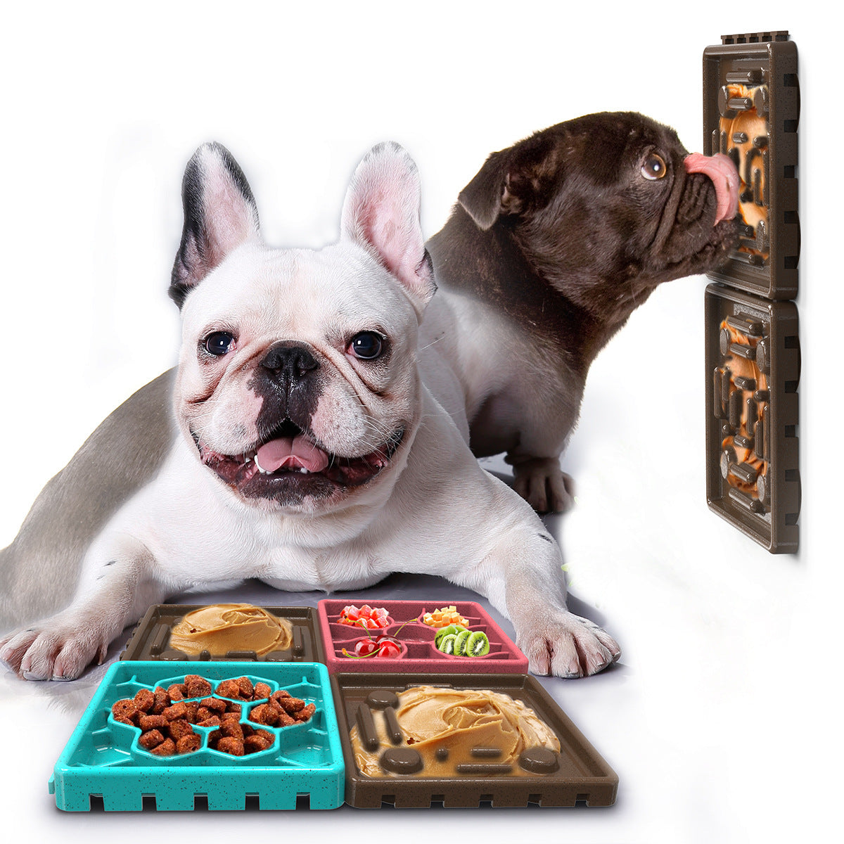 Peanut Butter Lick Pad — Slow-Feeder Calming Mat for Dogs with Suction Base
