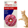 Strawberry Donut Plush Cat Toy — Soft Squeaky Toy for Cats