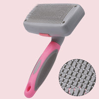 One-Button Self-Cleaning Dog Grooming Brush — De-Shedding Slicker for Large Breeds