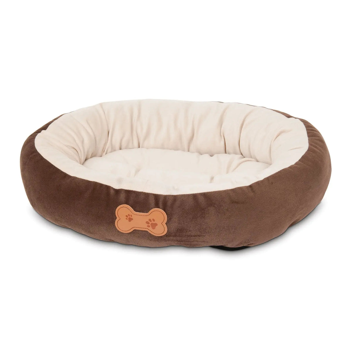 Petmate 290206 Aspen Pet Oval Cuddler Pet Bed 20" x 16" Chocolate Brown ChicFind