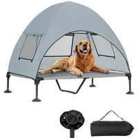 Non-slip feet on the raised dog bed frame
