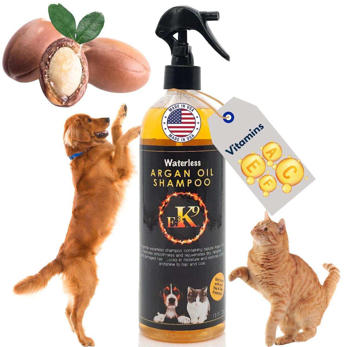 E3 Waterless Dog Shampoo