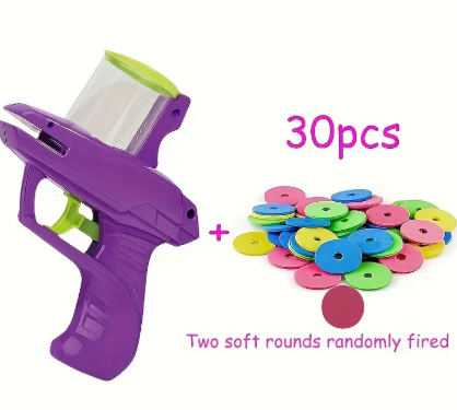 Interactive Cat Launcher Toy — Foam Disc Shooter for Indoor Cats