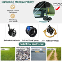 Pet stroller with mesh windows and zip-top canopy