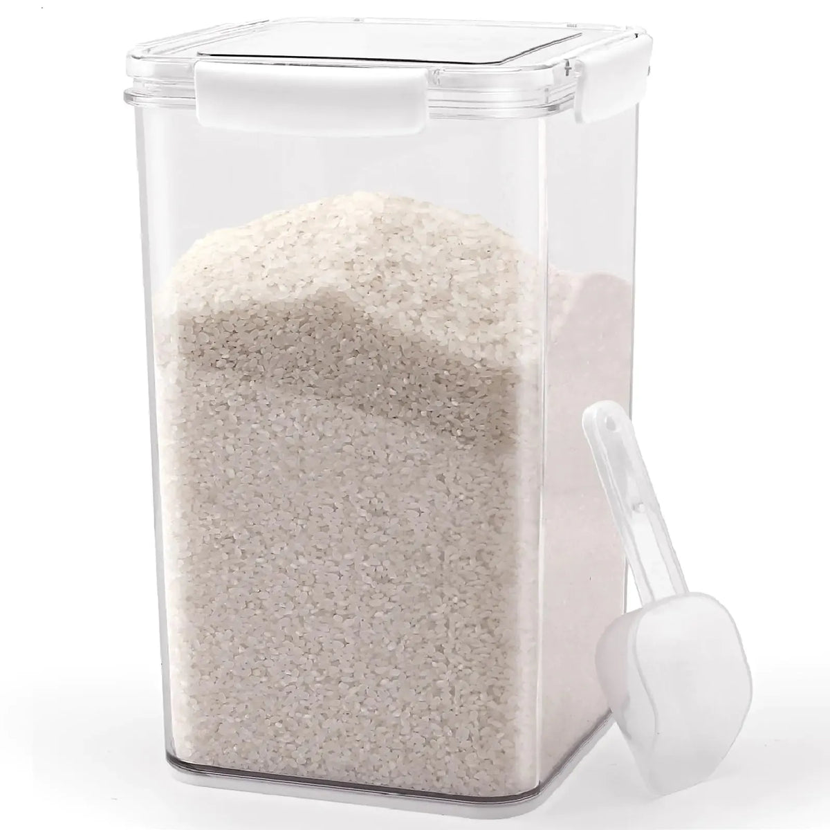 Collapsible food container folded flat when empty