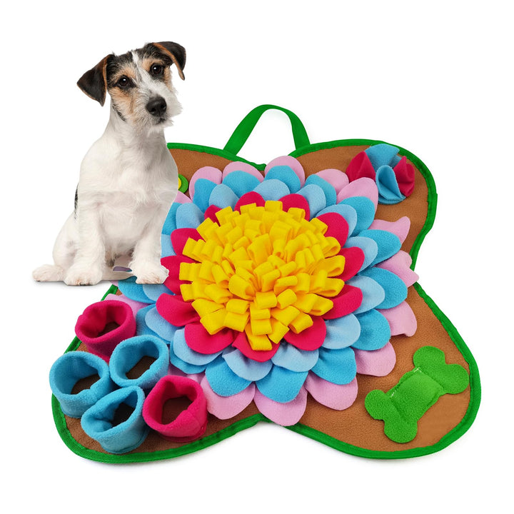 Interactive Snuffle Mat for Dogs — Foraging Puzzle Feeding Blanket with Non-Slip Base