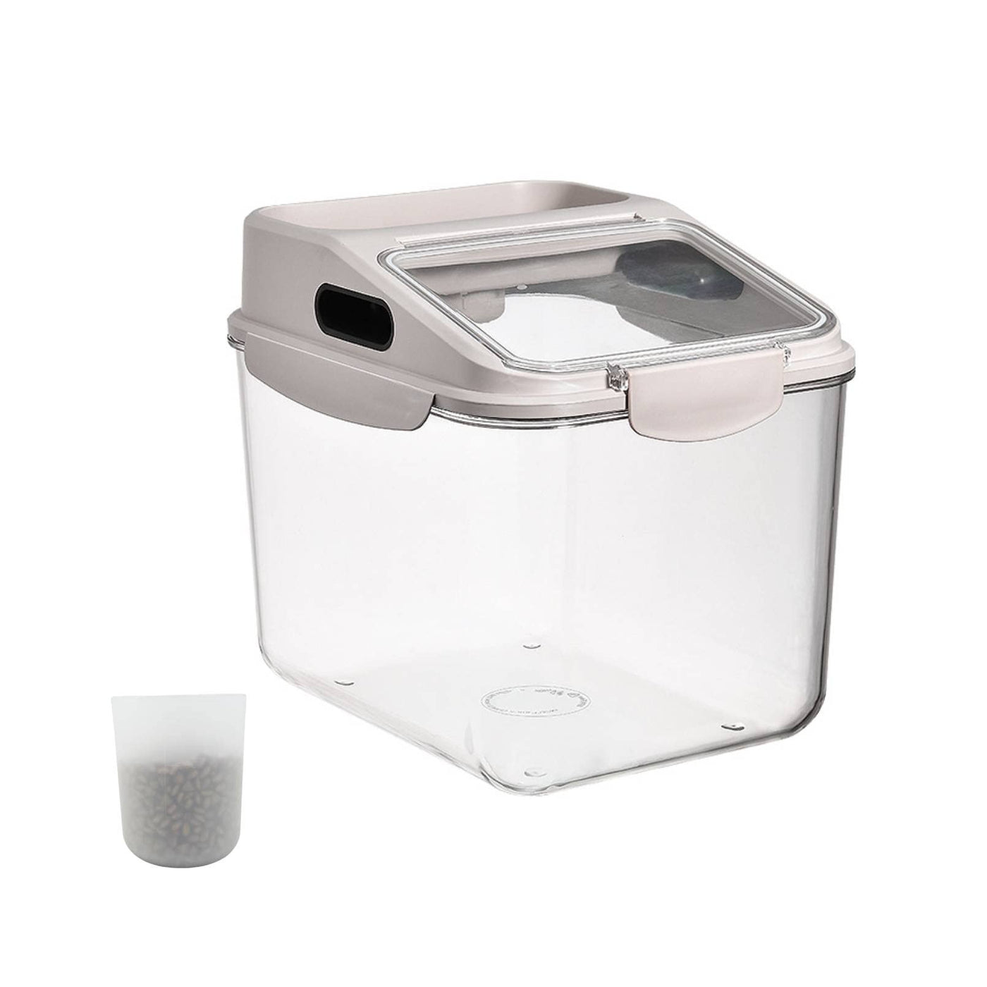 Fhiny Airtight Pet Food Container — 5.5 lb Sealed Bin with Locking Lid & Large Opening