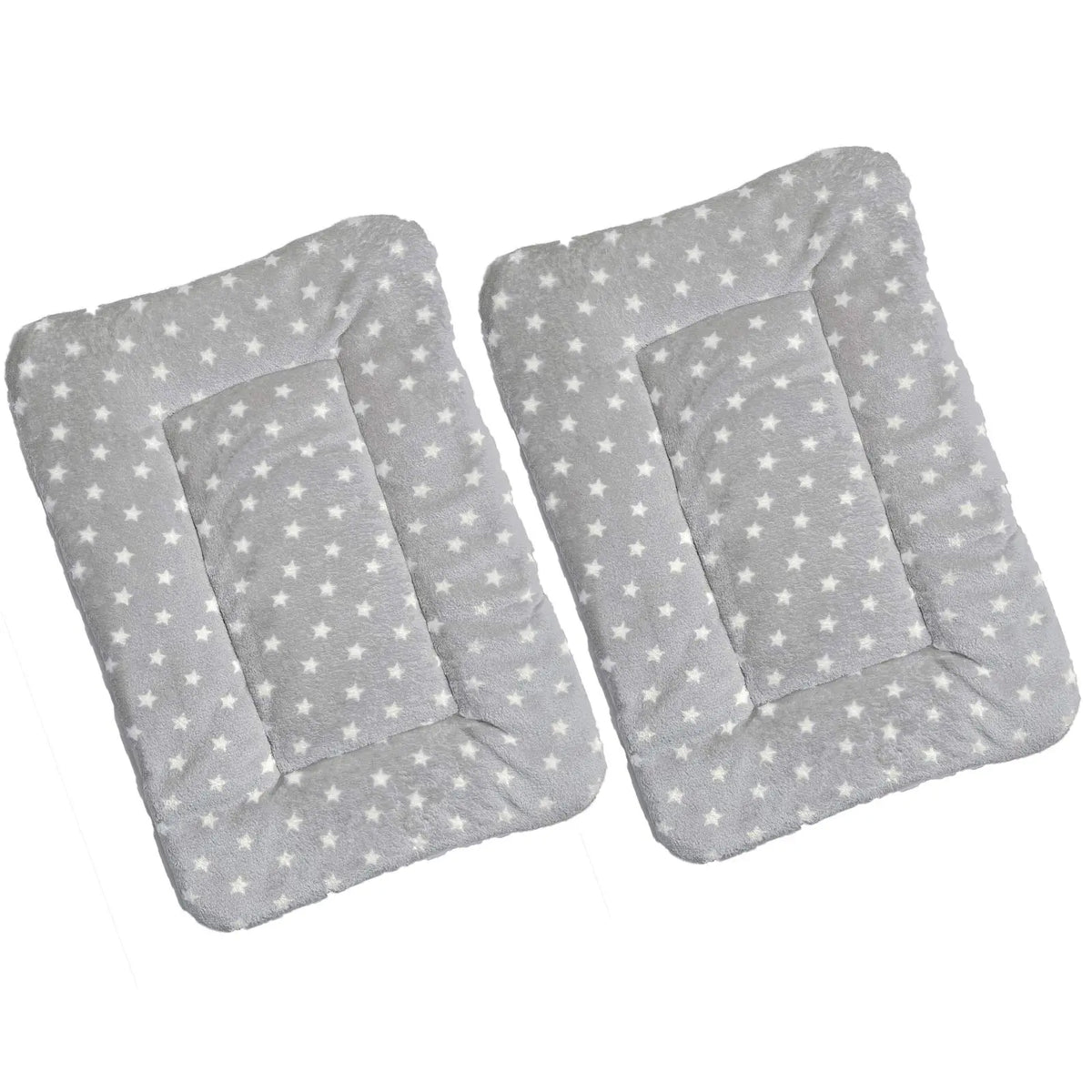 HOMEREIGN 2 Pcs Pet Bed Mats. Ultra Soft Pet (Dog/Cat) Bed with Cute Prints. Reversible Faux Lambswool Kennel Pad for Medium Small Dogs and Cats. Machine Washable Pet Bed. ChicFind