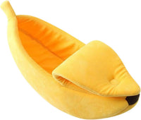 longjunjunfashion Banana Pet Bed Cute Funny Banana Bed Medium Size for Dogs Indoor Cats Small Animals Christmas Pet Bed Lovely Pet Supplies for Cats Kittens ChicFind