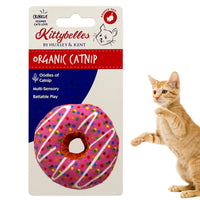 Huxley & Ket Plush Cat Toy | Strawberry Donut | Strong Catnip Filled Cat Toy | Plush Interactive Kitten and Cat Toy with Catnip and Crinkle | Kittybelles ChicFind
