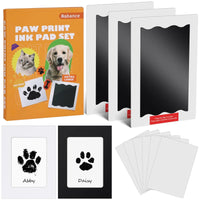 Nabance Paw Print Kit Dog Nose Print Kit No Mess Paw Print Stamp Pad for Dogs & Cats 11Pcs Pet Paw Print Impression Kit with Photo Frames Clean Touch Ink Pads Nose Print Stamp Pad for Dogs ChicFind