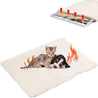 Self Heating Pet Pads Pet Blanket for Cat/DogPet Heating PadSelf Warming Cushion Mat for Cats DogsSelf Heated Cat Dog Bed/Pet Thermal Mat Blanket Ecological (60x45 cm) ChicFind