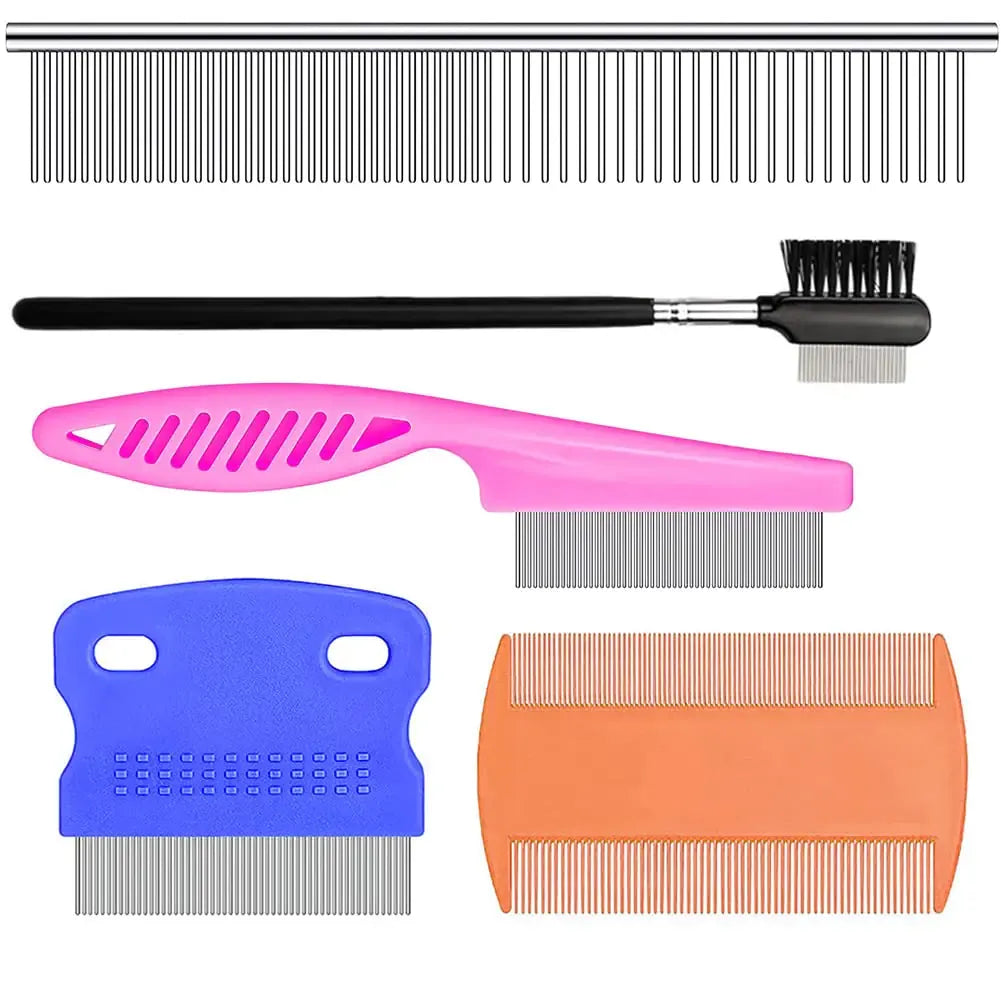 Metal Tick Flea Comb 7pcs