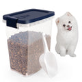 WBKTOOL Airtight Pet Food Container — 8 lb Buckle-Lock Bin with Measuring Scoop