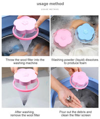 2 Pcs Floating Pet Fur Catcher Laundry Lint Pet Hair Remover For Washing Machine ChicFind
