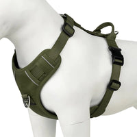 Metal buckle hardware on the no-pull dog harness