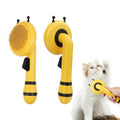 Kyakya Self-Cleaning Pet Brush — One-Click Hair Release Deshedding & Massage Comb