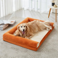 Large dog resting on the outdoor waterproof bed