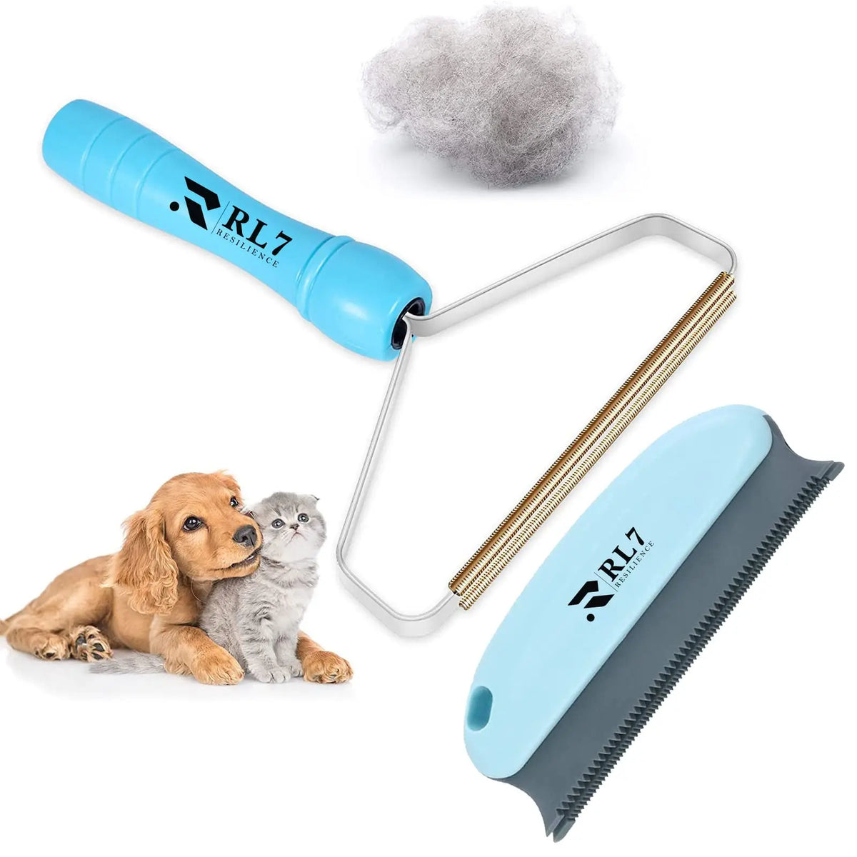 RL7 Pet Hair Remover Tool with Cashmere Comb Cleaner Pro Pet Hair Remover Dog Hair Remover Carpet Scraper Lint Remover - Cat Hair Remover Multi Fabric Shaver for Furniture Clothes Pet Towers & More ChicFind