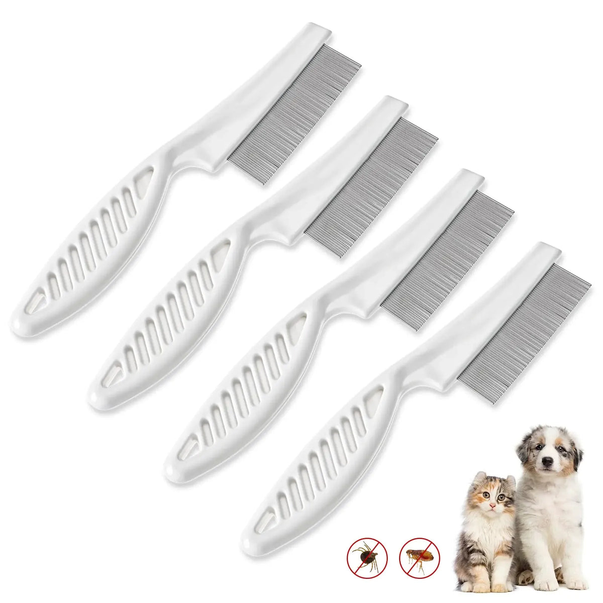 Metal Tick Flea Comb 7pcs