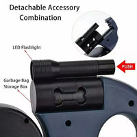 Dual Retractable Dog Leash — 360° Swivel for Two Dogs