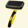 One-Button Self-Cleaning Dog Grooming Brush — De-Shedding Slicker for Large Breeds