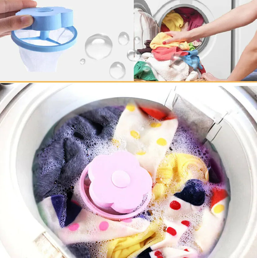 Floating Pet Fur Catcher 2-Pack — Laundry Lint Remover ChicFind