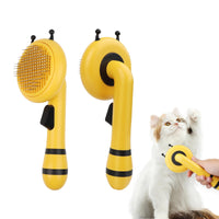 Kyakya Self-Cleaning Pet Brush — One-Click Hair Release Deshedding & Massage Comb