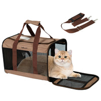 BELLA & PAL Soft-Sided Pet Carrier — Airline-Compliant 16.5"×11"×11", Pets under 16 lb