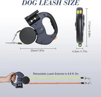 Dual Retractable Dog Leash — 360° Swivel for Two Dogs