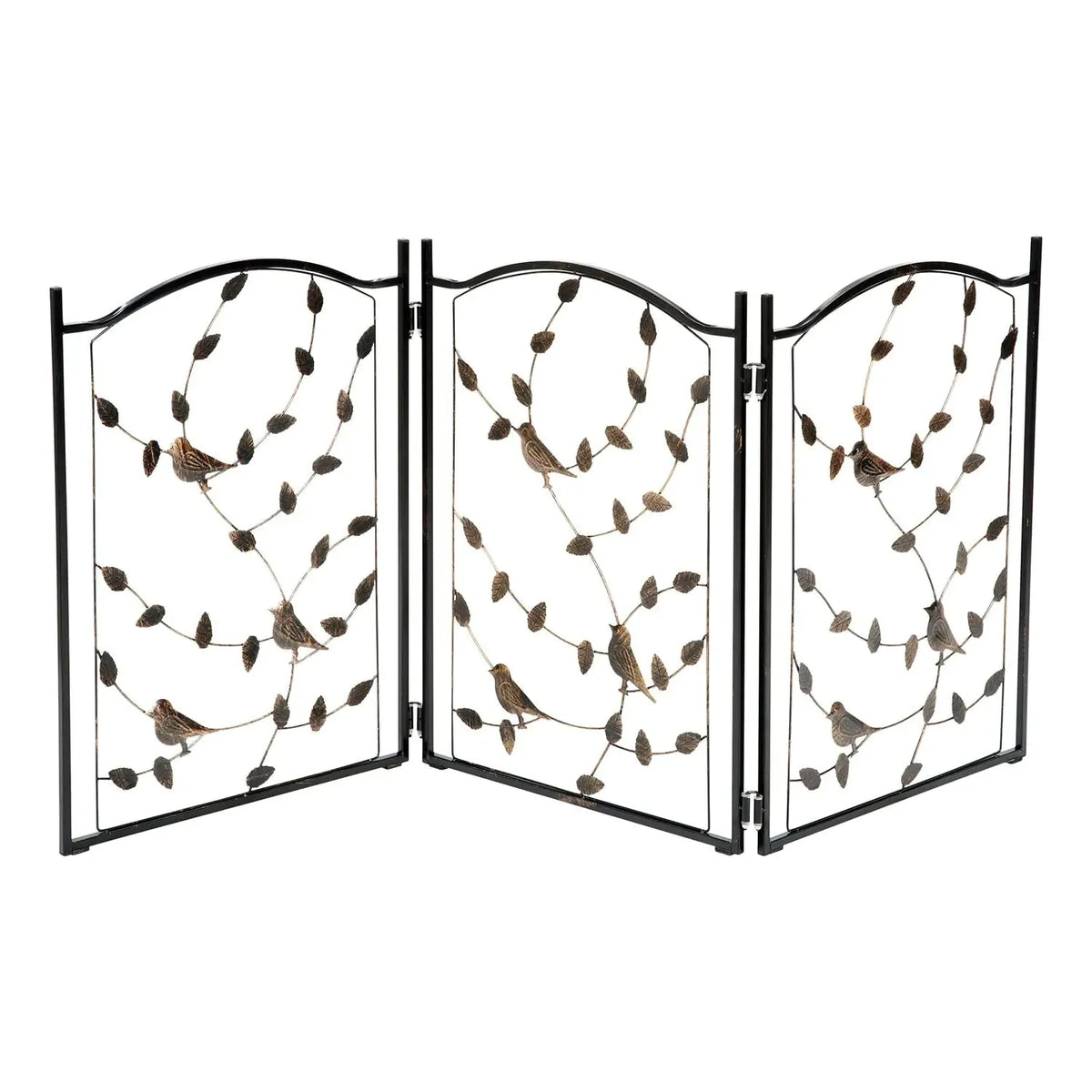 Pet gate folded for storage