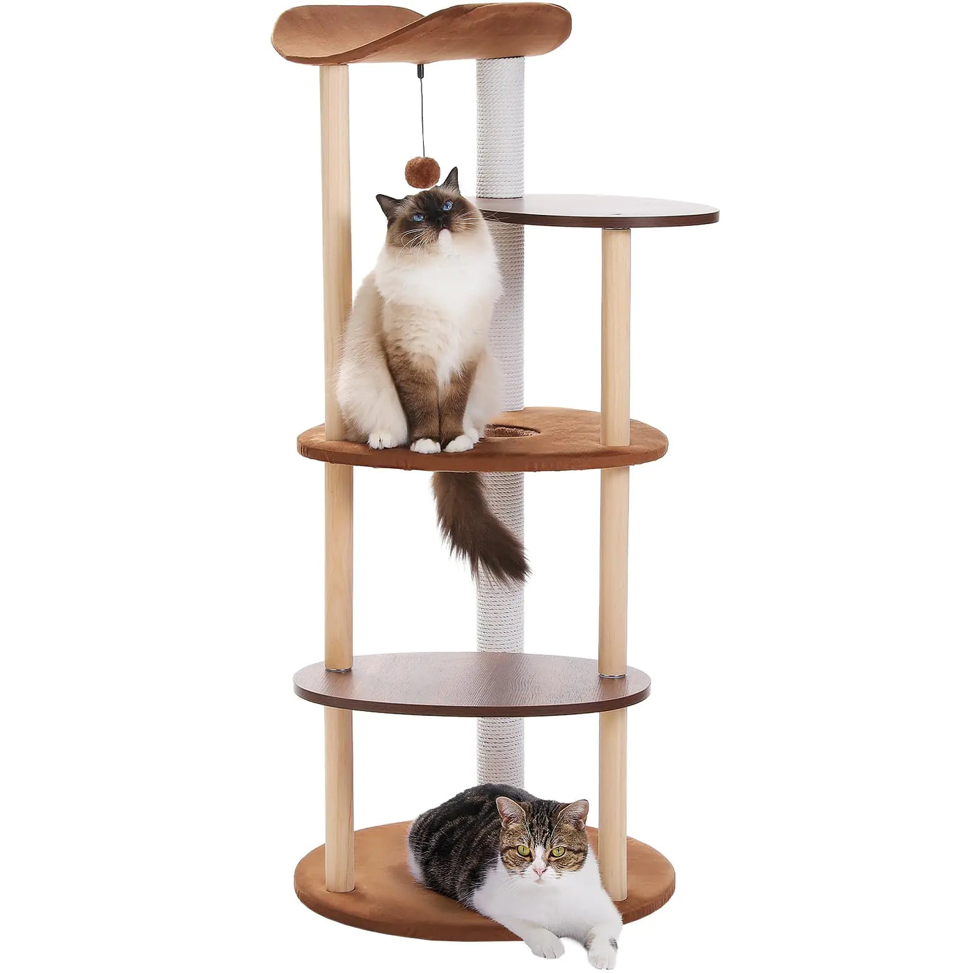 Cat tree tower assembly view