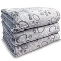 Flannel Dog Blankets 3-Pack — Washable Pet Blankets