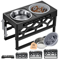 Base stability of the adjustable dog bowl stand
