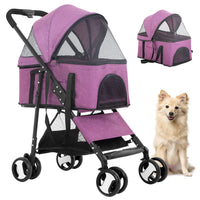 Pet stroller interior with washable base pad