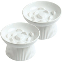 Dishwasher safe ceramic cat bowl