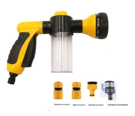 8-in-1 High-Pressure Pet Shower Sprayer — Dog Bathing & Grooming Attachment