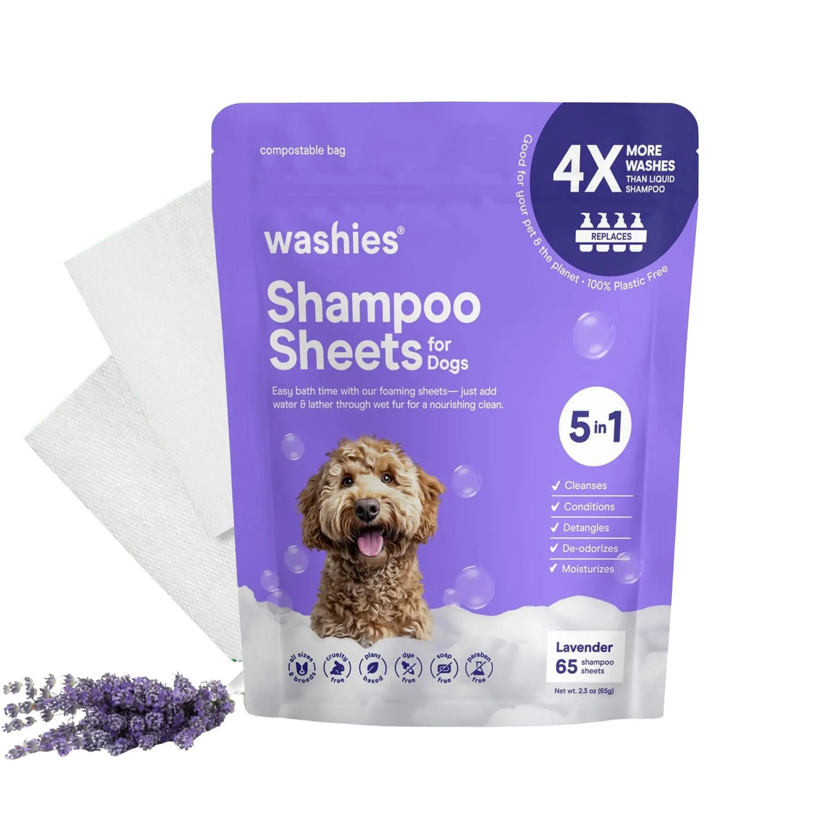 Washies Dog Shampoo Sheets