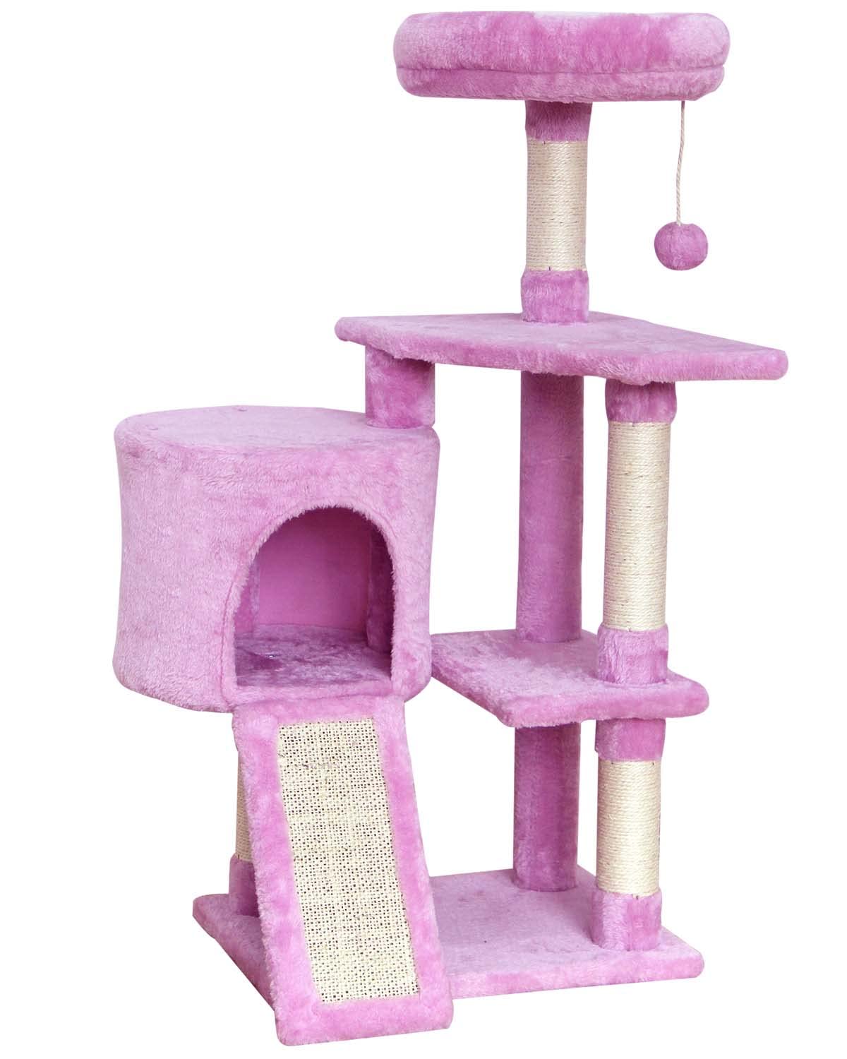 MIAO PAW cat tree tower — sisal scratching posts and jump platform
