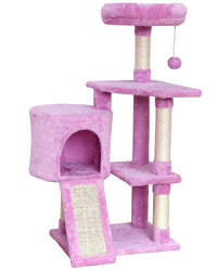 MIAO PAW cat tree tower — sisal scratching posts and jump platform