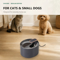 Pet water fountain designed for cats and small dogs